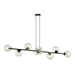 Lampa wisząca  ROSSI 8 BL TRANSPARENT 874/8 EMIBIG