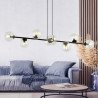 Lampa wisząca  ROSSI 8 BL TRANSPARENT 874/8 EMIBIG
