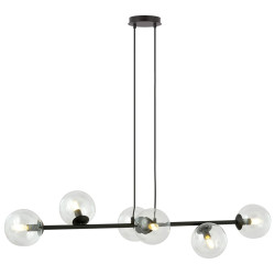Lampa wisząca  ROSSI 6 BL TRANSPARENT 874/6 EMIBIG
