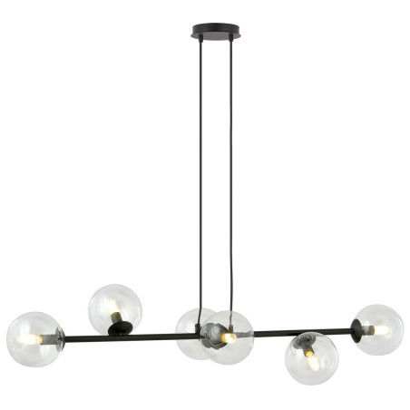 Lampa wisząca  ROSSI 6 BL TRANSPARENT 874/6 EMIBIG