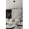 Lampa wisząca  ROSSI 6 BL TRANSPARENT 874/6 EMIBIG
