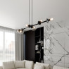 Lampa wisząca  ROSSI 6 BL TRANSPARENT 874/6 EMIBIG