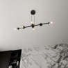 Lampa wisząca  ROSSI 6 BL TRANSPARENT 874/6 EMIBIG