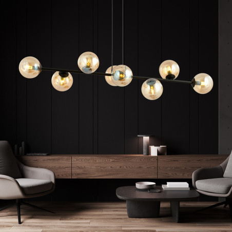 Lampa wisząca  ROSSI 8 BL MIODOWY 876/8 EMIBIG