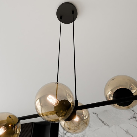 Lampa wisząca  ROSSI 6 BL MIODOWY 876/6 EMIBIG
