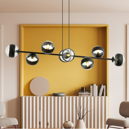 Lampa wisząca  ROSSI 8 BL STRIPE 1229/8 EMIBIG