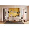 Lampa wisząca  ROSSI 6 BL STRIPE 1229/6 EMIBIG