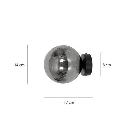 Lampa wisząca  ROSSI K1 BL GRAFIT 875/K1 EMIBIG