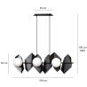 Lampa wisząca  DRIFTON 6 BLACK 636/6 EMIBIG