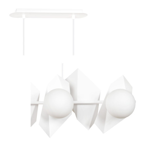 Lampa wisząca  DRIFTON 6 WHITE 637/6 EMIBIG