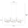 Lampa wisząca  DRIFTON 6 WHITE 637/6 EMIBIG
