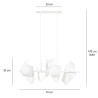 Lampa wisząca  DRIFTON 4 WHITE 637/4 EMIBIG