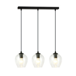 Lampa wisząca  ISTAR 3 BL TRANSPARENT 679/3 EMIBIG