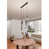 Lampa wisząca  ISTAR 3 BL TRANSPARENT 679/3 EMIBIG