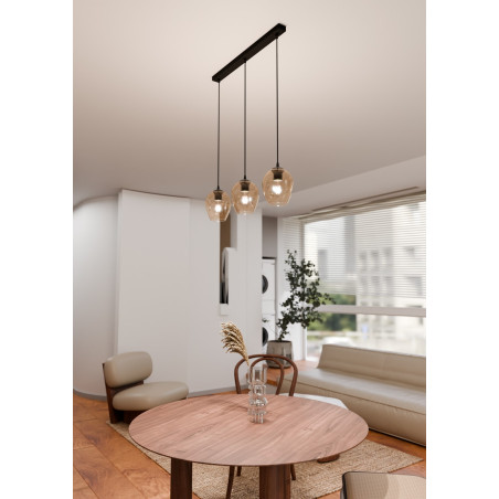Lampa wisząca  ISTAR 3 BL MIODOWY 677/3 EMIBIG