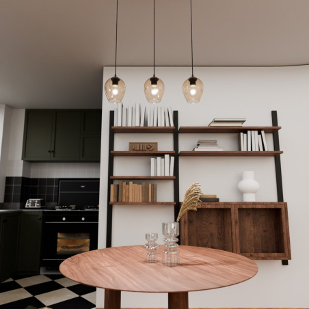 Lampa wisząca  ISTAR 3 BL MIODOWY 677/3 EMIBIG