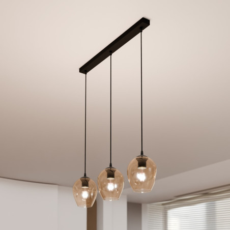 Lampa wisząca  ISTAR 3 BL MIODOWY 677/3 EMIBIG