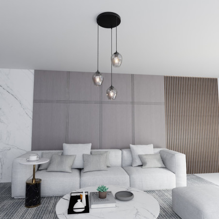 Lampa wisząca  ISTAR 3 BL PREMIUM GRAFIT 680/3PREM EMIBIG