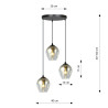 Lampa wisząca  ISTAR 3 BL PREMIUM GRAFIT 680/3PREM EMIBIG