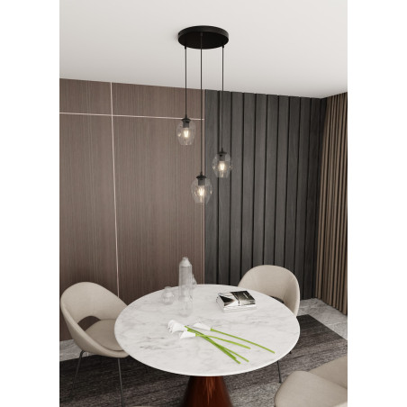 Lampa wisząca  ISTAR 3 BL PREMIUM TRANSPARENT 679/3PREM EMIBIG