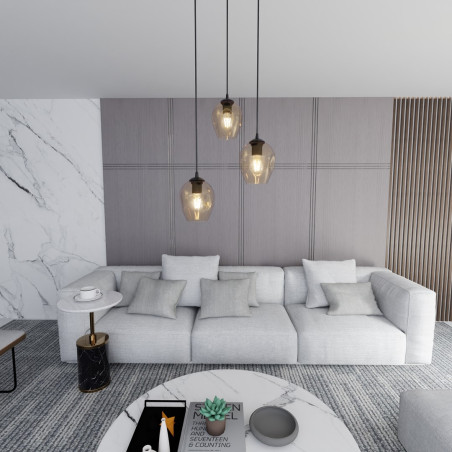 Lampa wisząca  ISTAR 3 BL PREMIUM MIODOWY 681/3PREM EMIBIG