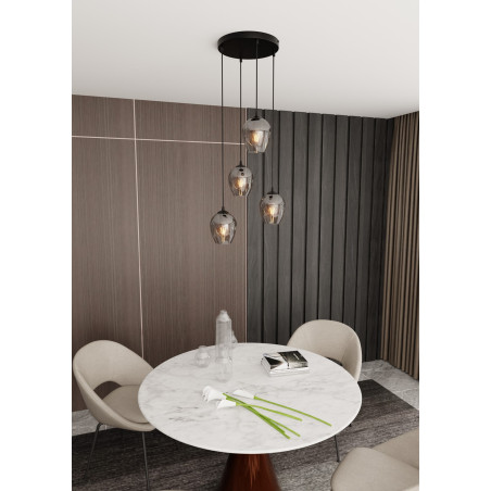 Lampa wisząca  ISTAR 4 BL PREMIUM GRAFIT 680/4PREM EMIBIG