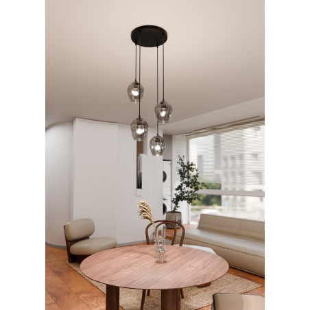 Lampa wisząca  ISTAR 4 BL PREMIUM GRAFIT 680/4PREM EMIBIG