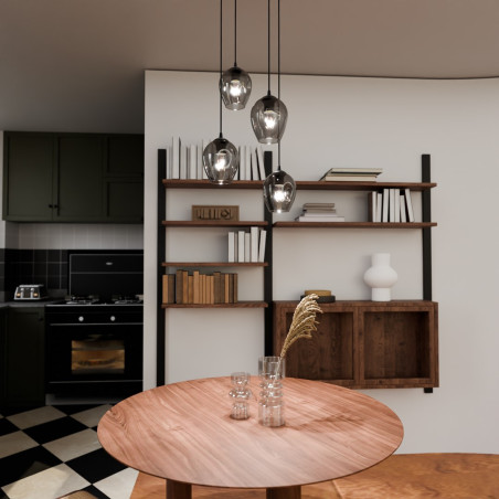 Lampa wisząca  ISTAR 4 BL PREMIUM GRAFIT 680/4PREM EMIBIG