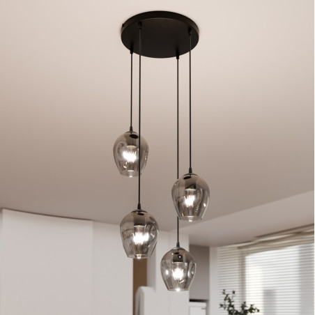 Lampa wisząca  ISTAR 4 BL PREMIUM GRAFIT 680/4PREM EMIBIG