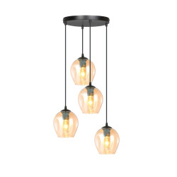 Lampa wisząca  ISTAR 4 BL PREMIUM MIODOWY 681/4PREM EMIBIG