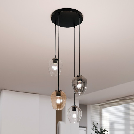 Lampa wisząca  ISTAR 4 BL PREMIUM MIX 682/4PREM EMIBIG