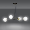 Lampa wisząca OGNIS 4 BLACK 966/4 EMIBIG