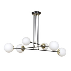 Lampa wisząca OGNIS 6 BLACK 966/6 EMIBIG