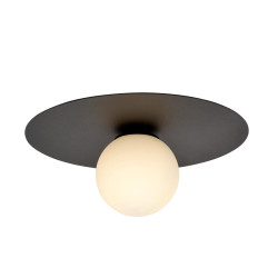 Lampa sufitowa  SOLAR 1 BLACK/OPAL 1127/1 EMIBIG