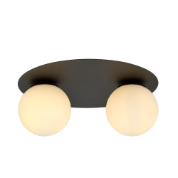 Lampa sufitowa  SOLAR 2 BLACK/OPAL 1127/2 EMIBIG