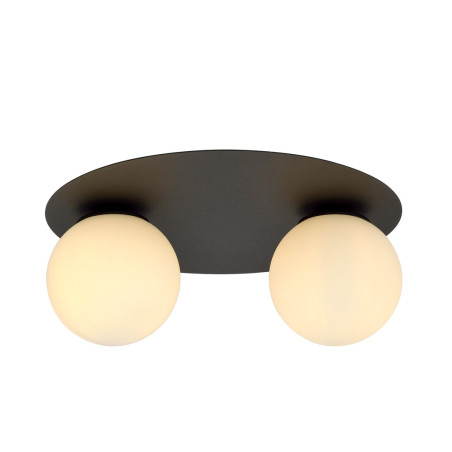 Lampa sufitowa  SOLAR 2 BLACK/OPAL 1127/2 EMIBIG