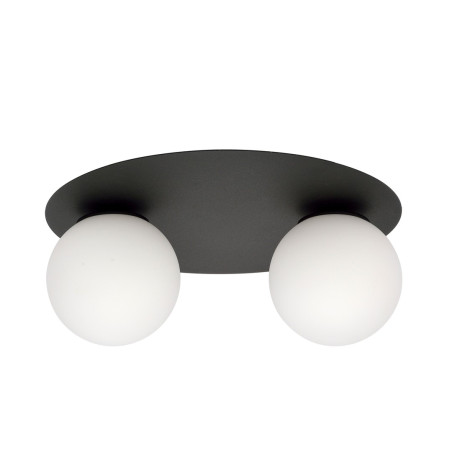 Lampa sufitowa  SOLAR 2 BLACK/OPAL 1127/2 EMIBIG