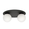 Lampa sufitowa  SOLAR 2 BLACK/OPAL 1127/2 EMIBIG