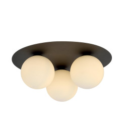 Lampa sufitowa  SOLAR 3 BLACK/OPAL 1127/3 EMIBIG