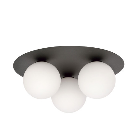 Lampa sufitowa  SOLAR 3 BLACK/OPAL 1127/3 EMIBIG