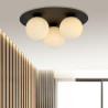 Lampa sufitowa  SOLAR 3 BLACK/OPAL 1127/3 EMIBIG