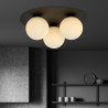 Lampa sufitowa  SOLAR 3 BLACK/OPAL 1127/3 EMIBIG