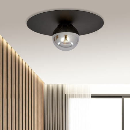 Lampa sufitowa  SOLAR 1 BLACK/GRAFIT 1128/1 EMIBIG