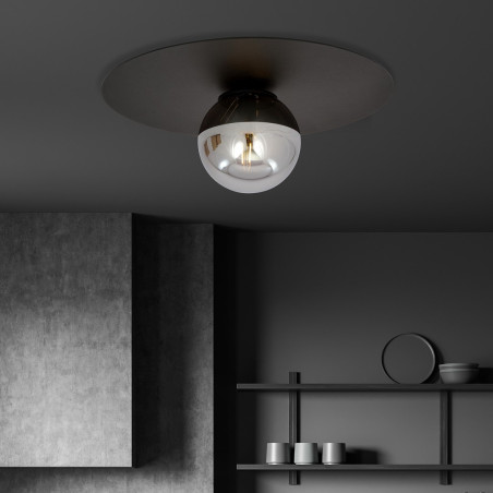 Lampa sufitowa  SOLAR 1 BLACK/GRAFIT 1128/1 EMIBIG