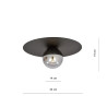 Lampa sufitowa  SOLAR 1 BLACK/GRAFIT 1128/1 EMIBIG
