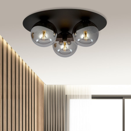 Lampa sufitowa  SOLAR 3 BLACK/GRAFIT 1128/3 EMIBIG