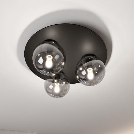 Lampa sufitowa  SOLAR 3 BLACK/GRAFIT 1128/3 EMIBIG