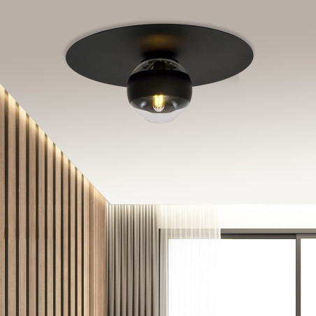 Lampa sufitowa  SOLAR 1 BLACK/STRIPE 1129/1 EMIBIG