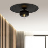 Lampa sufitowa  SOLAR 1 BLACK/STRIPE 1129/1 EMIBIG