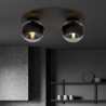 Lampa sufitowa  SOLAR 2 BLACK/STRIPE 1129/2 EMIBIG